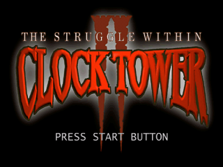 Clock Tower 2 title screen for Playstation